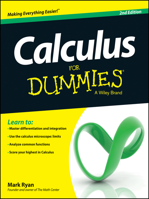 Title details for Calculus For Dummies by Mark Ryan - Available